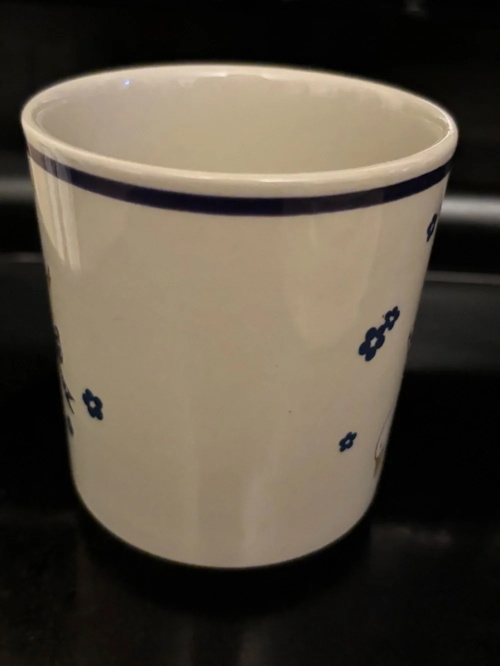 White goose Vtg plate coffee mug cottage core